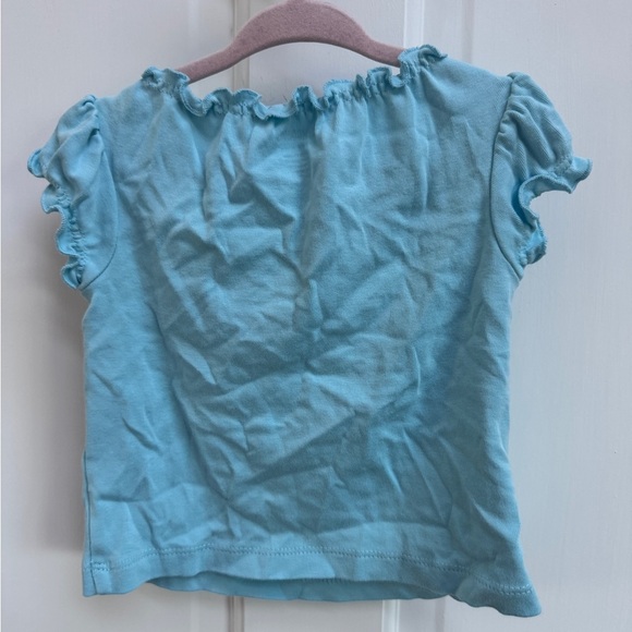 NWOT Gymboree 12-18M Blue & Green Alligator Hide & Seek Short Sleeve Blouse Top - Picture 5 of 5